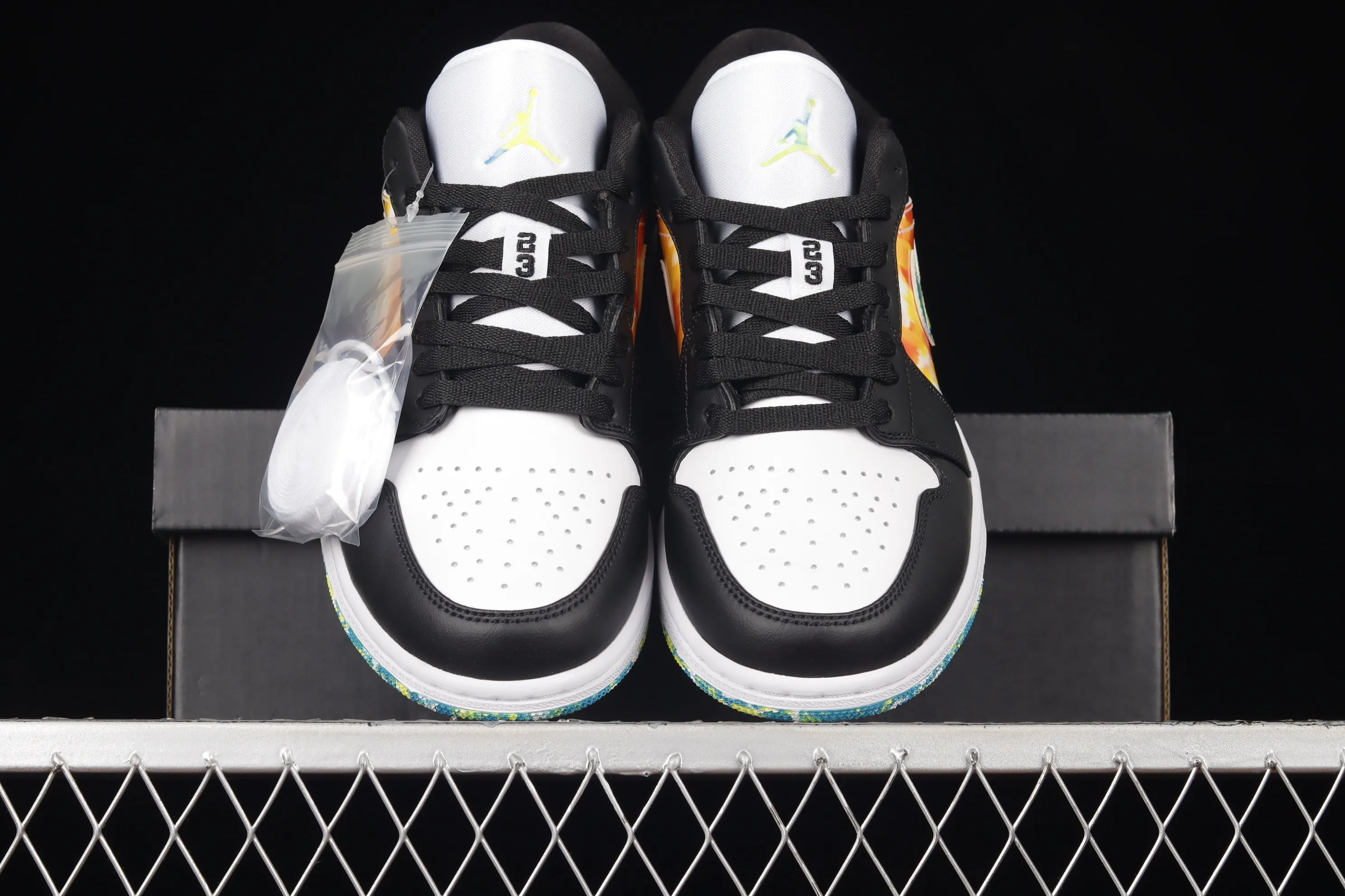 All categories Air Jordan Jordan series basketball shoes Air Jordan 1 Low Air Jordan 1 Low "Drip" AJ1 Joe 1 black green orange low-top casual sneakers DJ6252-038